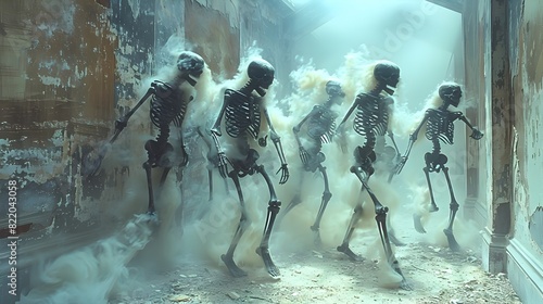 Halloween Comes Alive as Skeletons and Mummies Dance to a Spooky Soundtrack photo