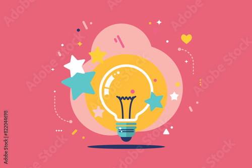 Vector design of creative idea concept