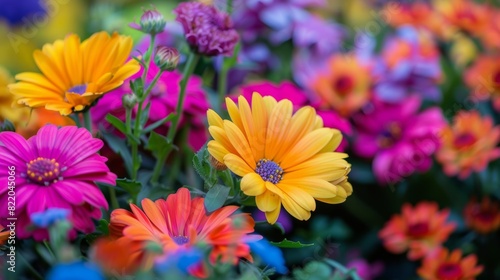 Vibrant bursts of color create a lively and energetic atmosphere.