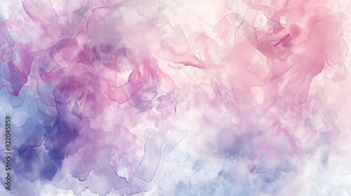 Artistic watercolor pattern background with soft pastel hues and a dreamy  ethereal quality  ideal for a romantic or whimsical project.