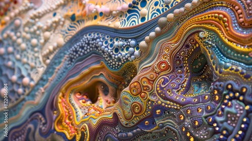 Wallpaper Mural Intricate patterns of color weave together, creating a complex and detailed atmosphere. Torontodigital.ca