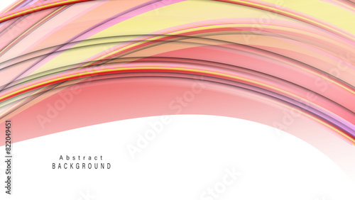 Abstract background with colorful waves and swirls the style of a cartoon pastel color palette. Vector illustration.
