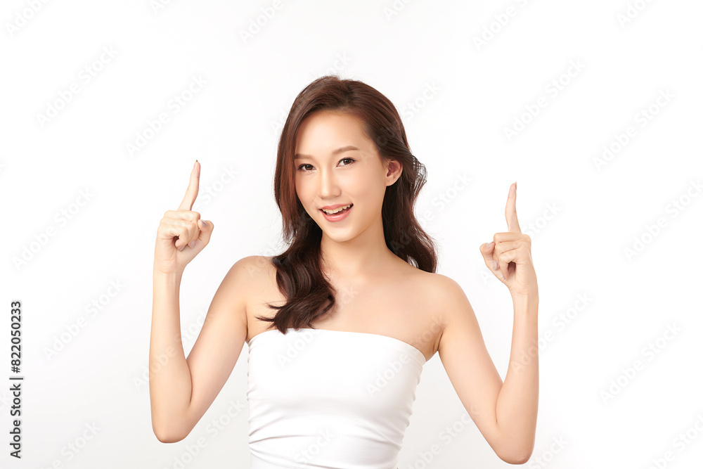 Beautiful young asian woman with clean fresh skin on white background, Face care, Facial treatment, Cosmetology, beauty and spa, Asian women portrait. Beautiful young asian woman with clean fresh skin on white background, Face care, Facial treatment, Cosmetology, beauty and spa, Asian women portrait.