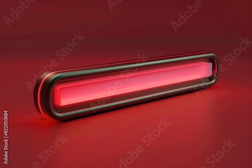 A close up of a red light on a red surface. Suitable for technology and abstract concepts © Fotograf