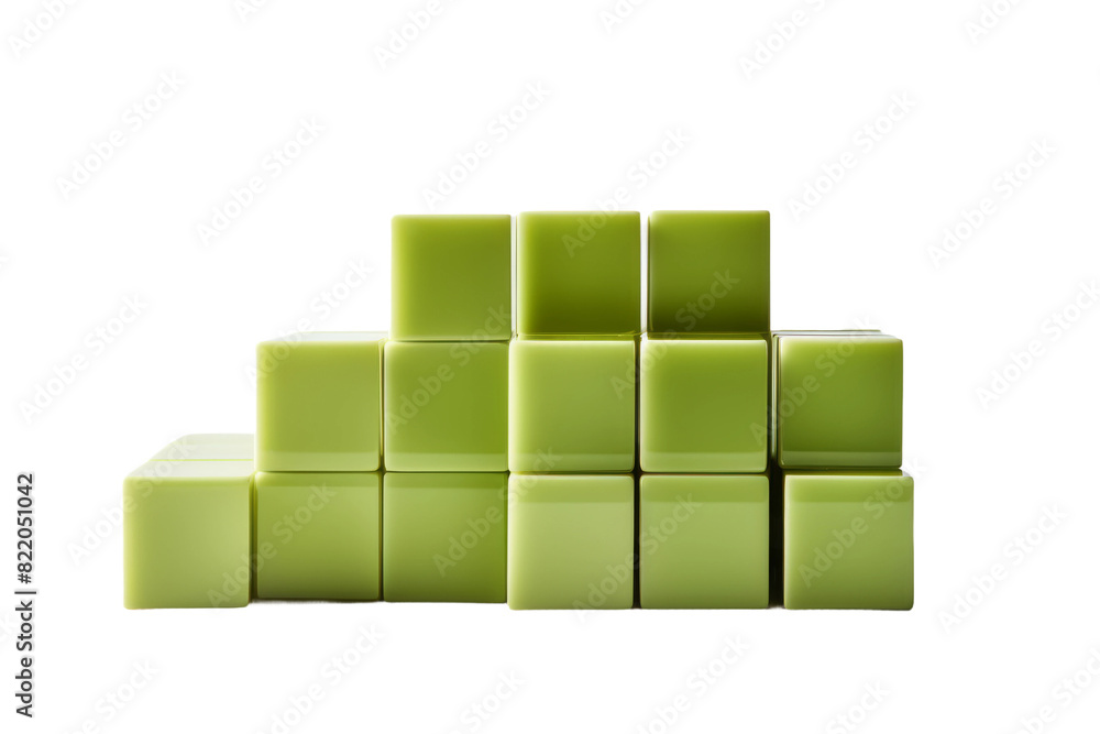 The Towering Emerald Cubes on a Clear PNG or White Background. The Towering Emerald Cubes on a Clear PNG or White Background.