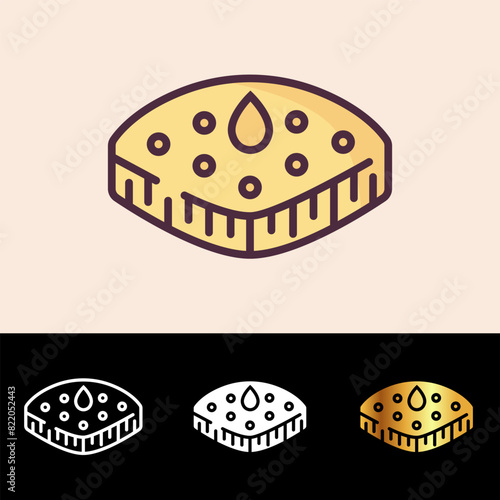 The Focaccia icon adds an aromatic and savory touch to bakery websites, culinary blogs, and Italian-themed projects.