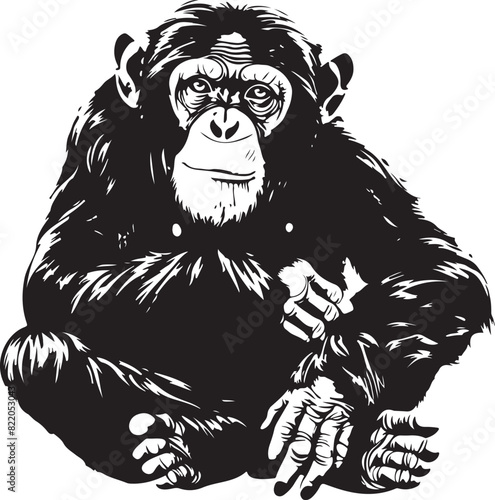 chimpanzee chimp vector transparent background