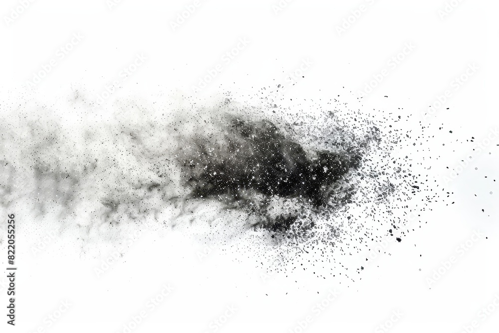 Realistic photograph of a complete Cosmic dust,solid stark white background, focused lighting Realistic photograph of a complete Cosmic dust,solid stark white background, focused lighting