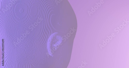 AI (artificial intelligence) girl 3D render animation, head made of cubes, in HDR Wide Gamut, HFR