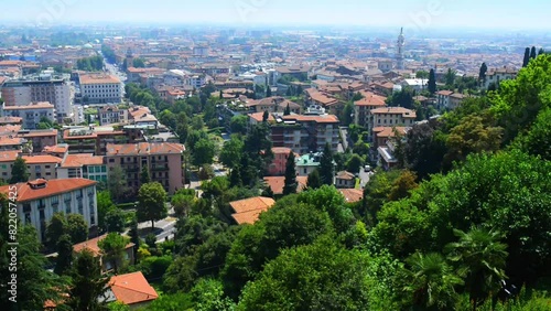 Bergamo is a city in Lombardy, Italy photo