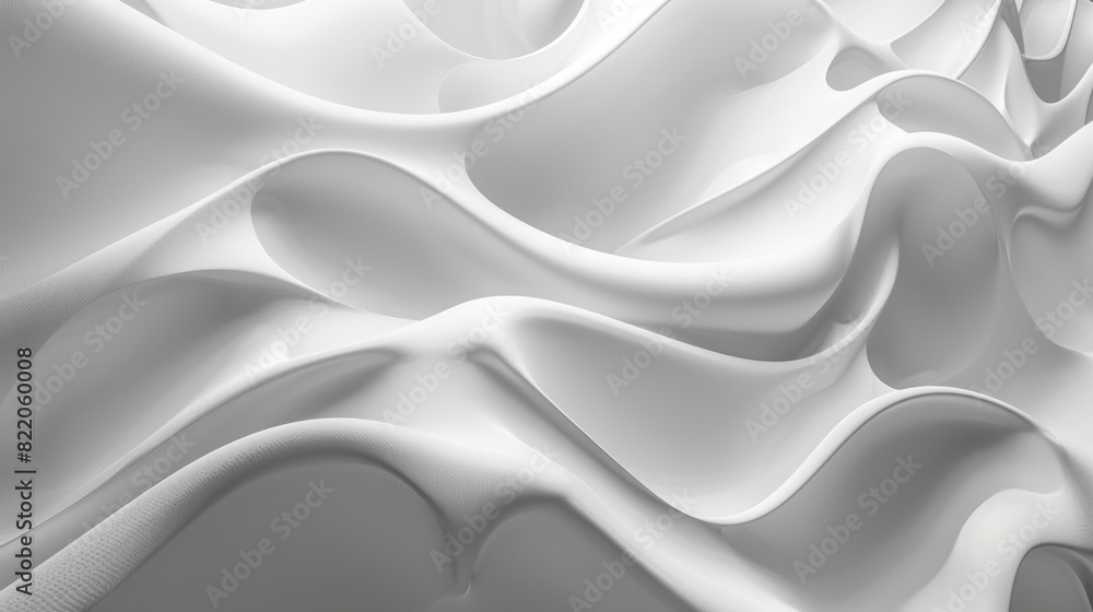 Obraz premium White abstract wallpaper incorporating subtle gradient transitions.