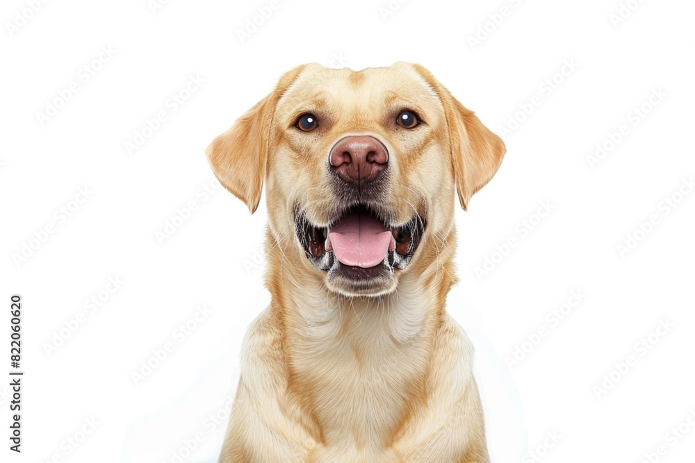Playful dog with its mouth open and tongue out. Suitable for pet-related designs Playful dog with its mouth open and tongue out. Suitable for pet-related designs