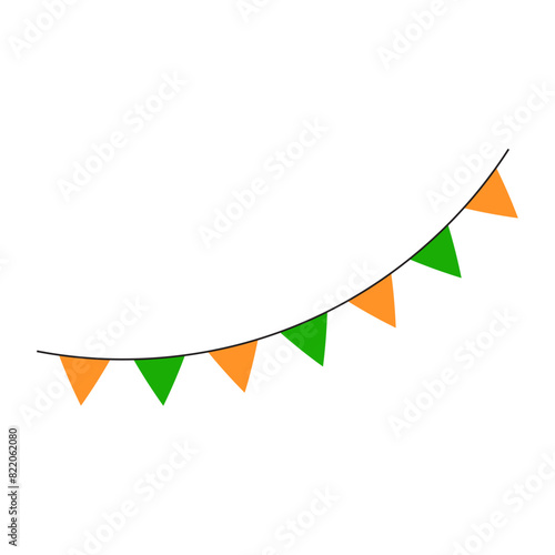 Free Download Rainbow Bunting Flag - GFXLoad