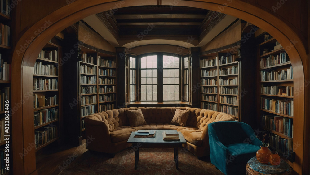 Circular Book Nook, A Cozy Corner in the Public Library