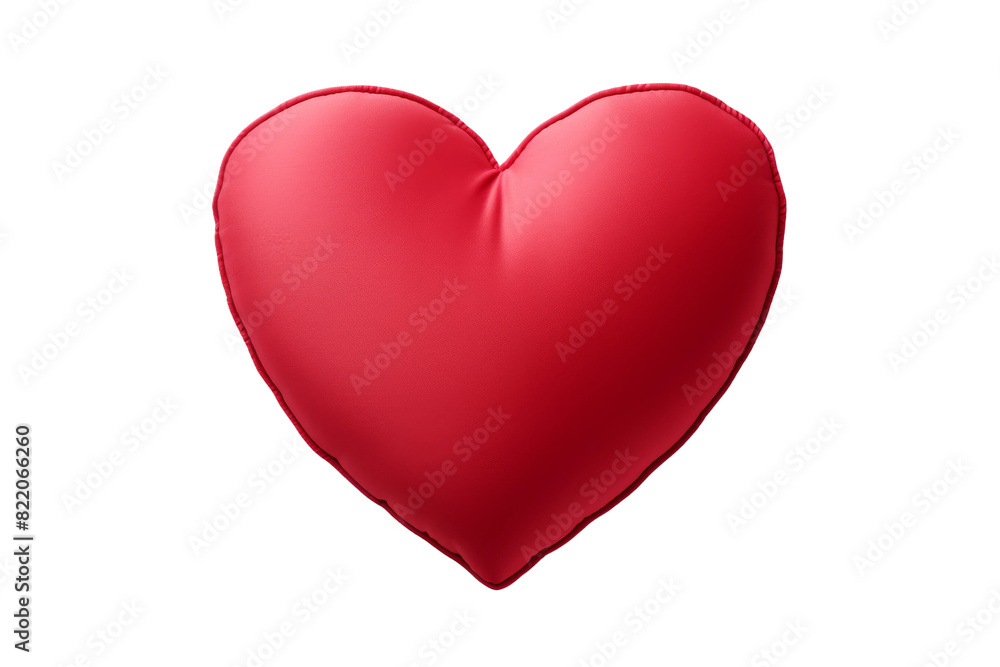 Whispers of Love: A Crimson Heart on a Blank Canvas on a Clear PNG or White Background. Whispers of Love: A Crimson Heart on a Blank Canvas on a Clear PNG or White Background.