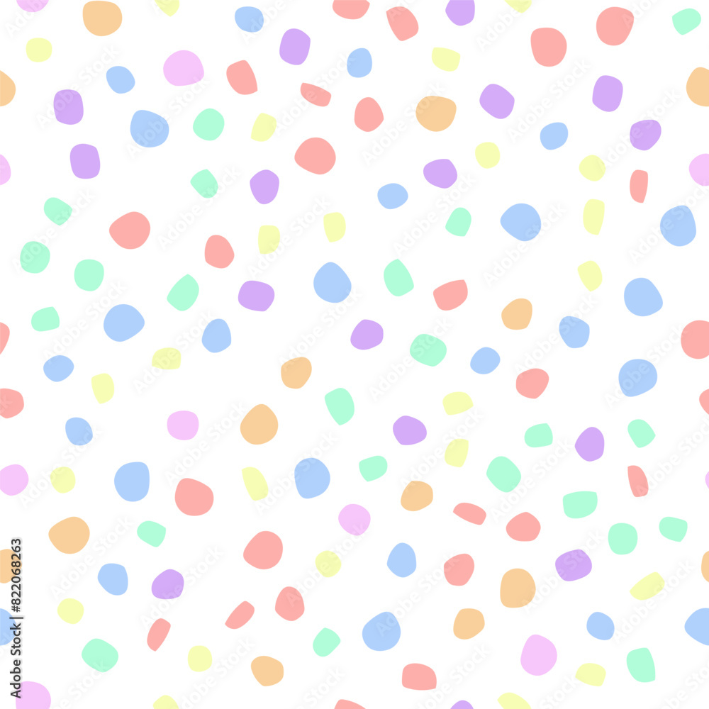 Small Vector Spot Birthday. Pink Vector Explosion Color Abstract Pastel Art. Irregular Eps Dot Texture. Color Dot. Seamless Holiday Ball. Rainbow Pattern Cool Effect. Rainbow Party Polka Background.