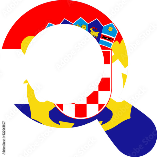 Search icon Of Croatia Flag