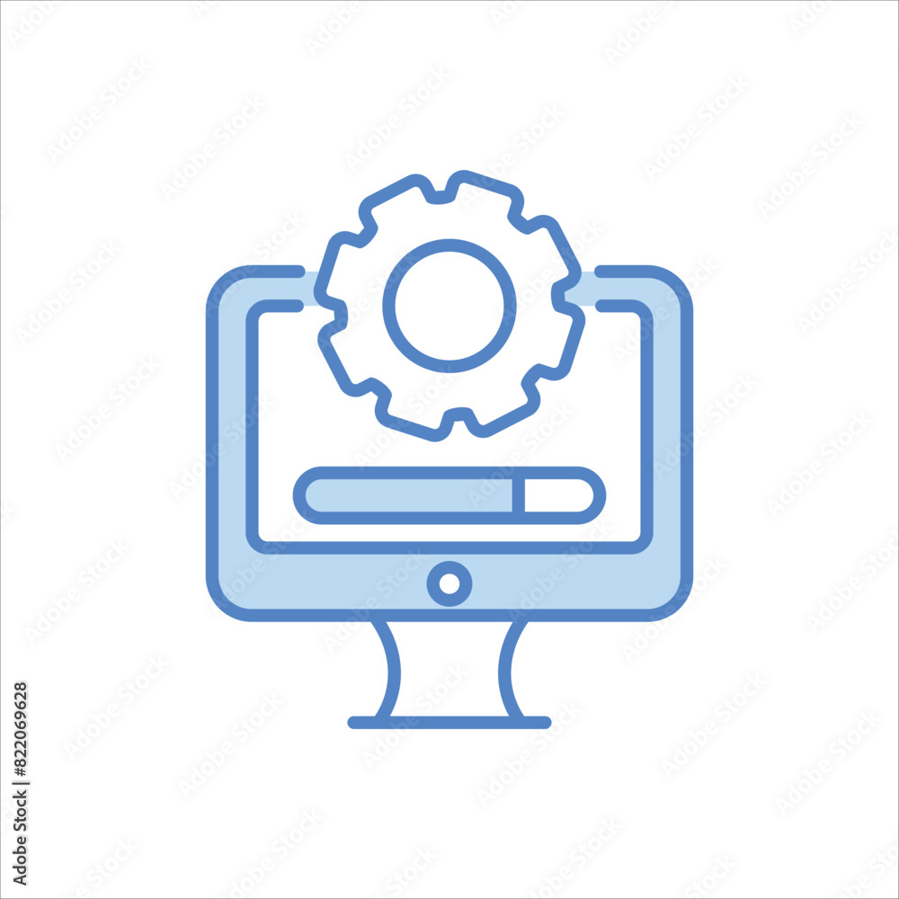 System Update Icon editable stock vector icon System Update Icon editable stock vector icon