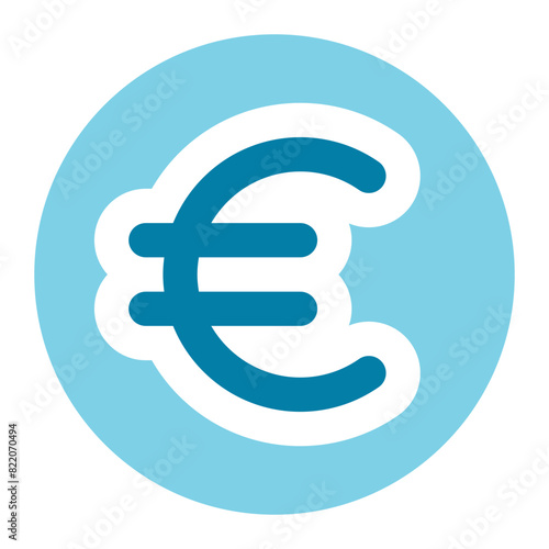 euro icon for illustration
