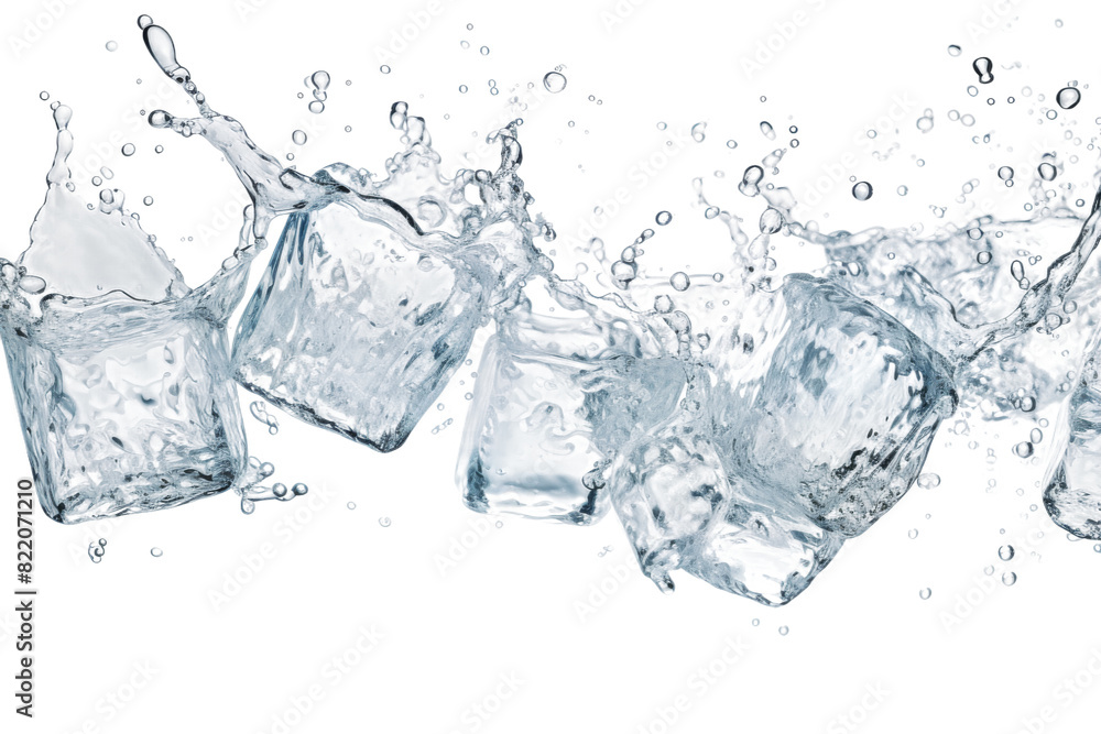 Symphony of Ice: A Dance of Elements on a Clear PNG or White Background. Symphony of Ice: A Dance of Elements on a Clear PNG or White Background.