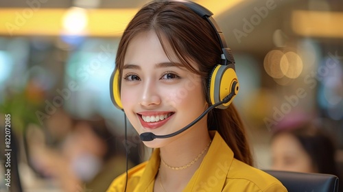 filipino call center agent photo