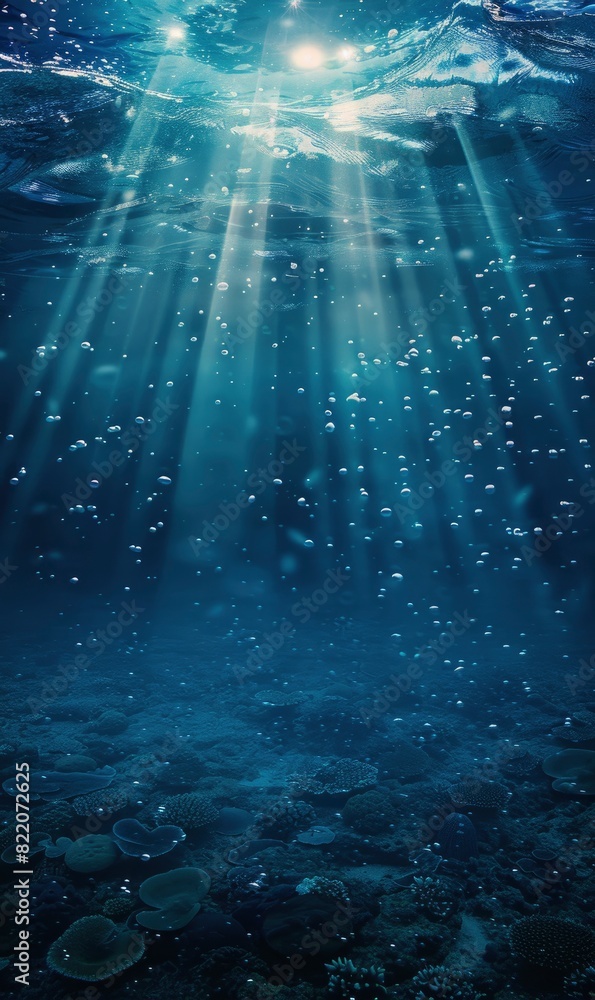 Abstract Underwater Seascape,Photorealistic HD