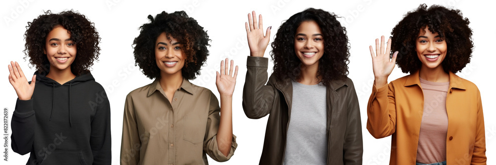 Teenager woman portrait png on transparent background Teenager woman portrait png on transparent background