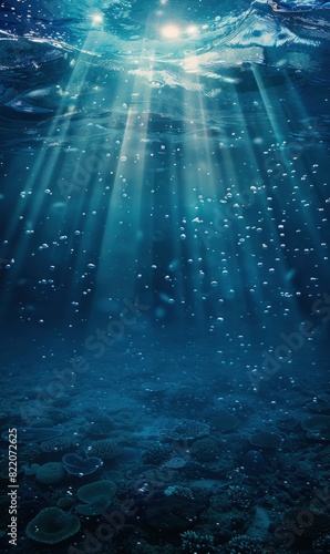 Abstract Underwater Seascape,Photorealistic HD