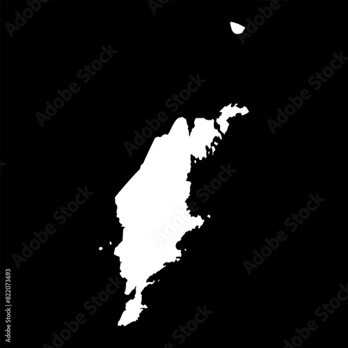 Gotland county map, province of Sweden. Vector illustration.