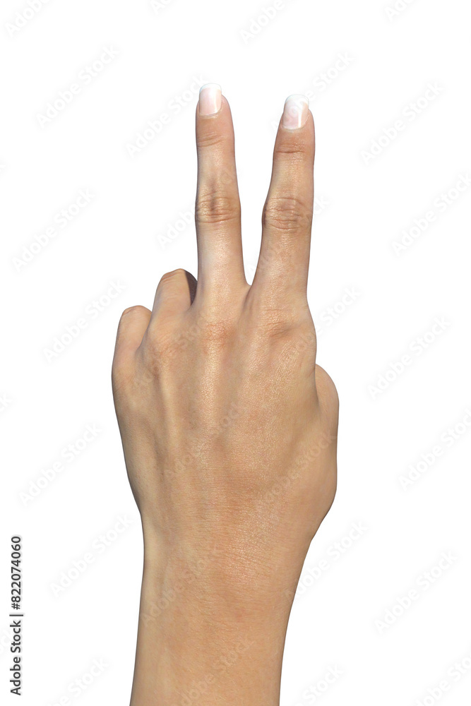 Fototapeta premium mani segni delle mani da donna e da uomo su fondo trasparente isolato