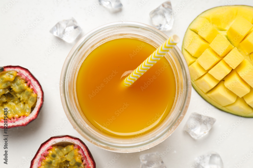 Concept of delicious and tasty exotic and tropical fruit Concept of delicious and tasty exotic and tropical fruit