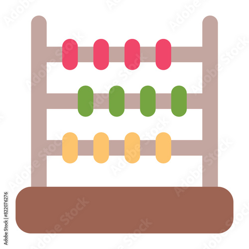 abacus icon for illustration