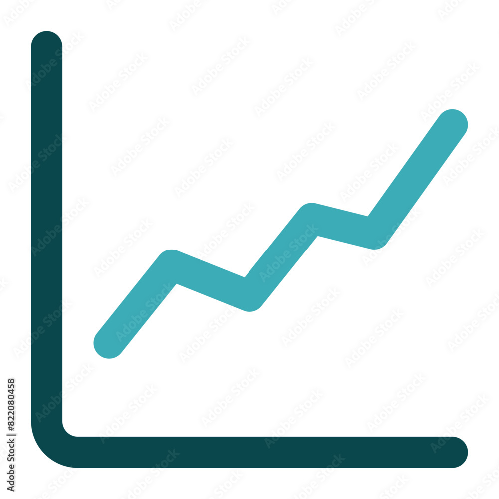 line chart icon for illustration line chart icon for illustration