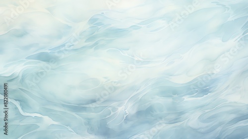 Soothing watercolor texture background with soft blue and white swirls, ideal for artistic and decorative projects, evoking tranquility and calm.