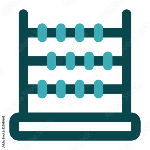 abacus icon for illustration