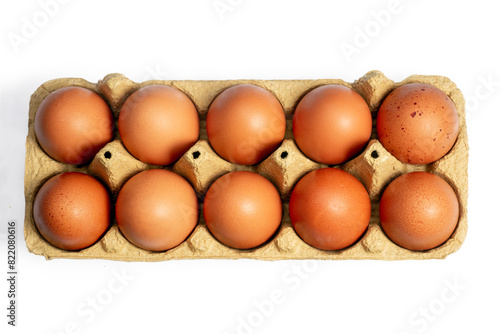 eggs in a carton box, png file