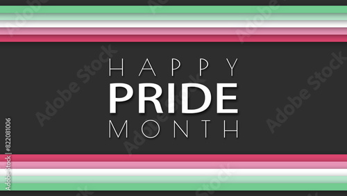 Happy Pride Month Abrosexual Pride Flag Horizontal Frame Background