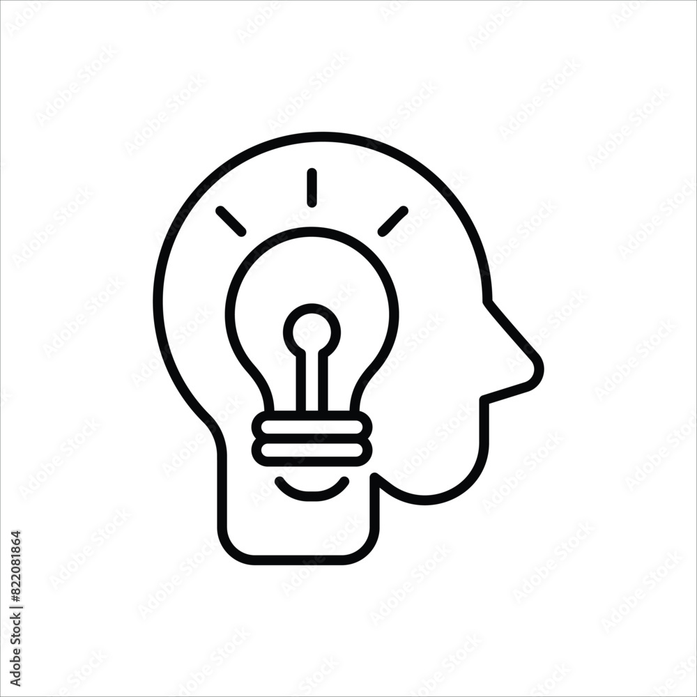 Thinking Icon editable stock vector icon Thinking Icon editable stock vector icon