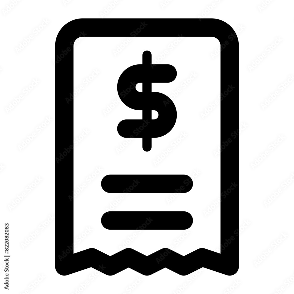bill icon for illustration bill icon for illustration
