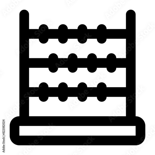 abacus icon for illustration