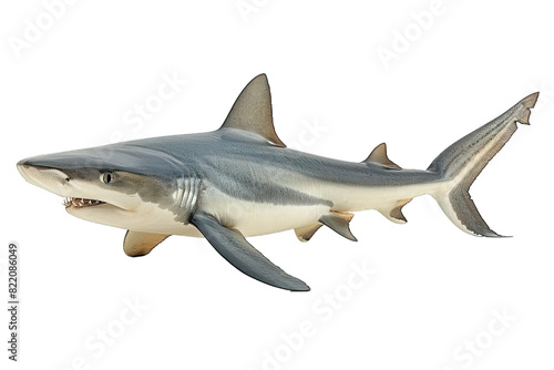 side view of shark isolated on transparent background  generative ai