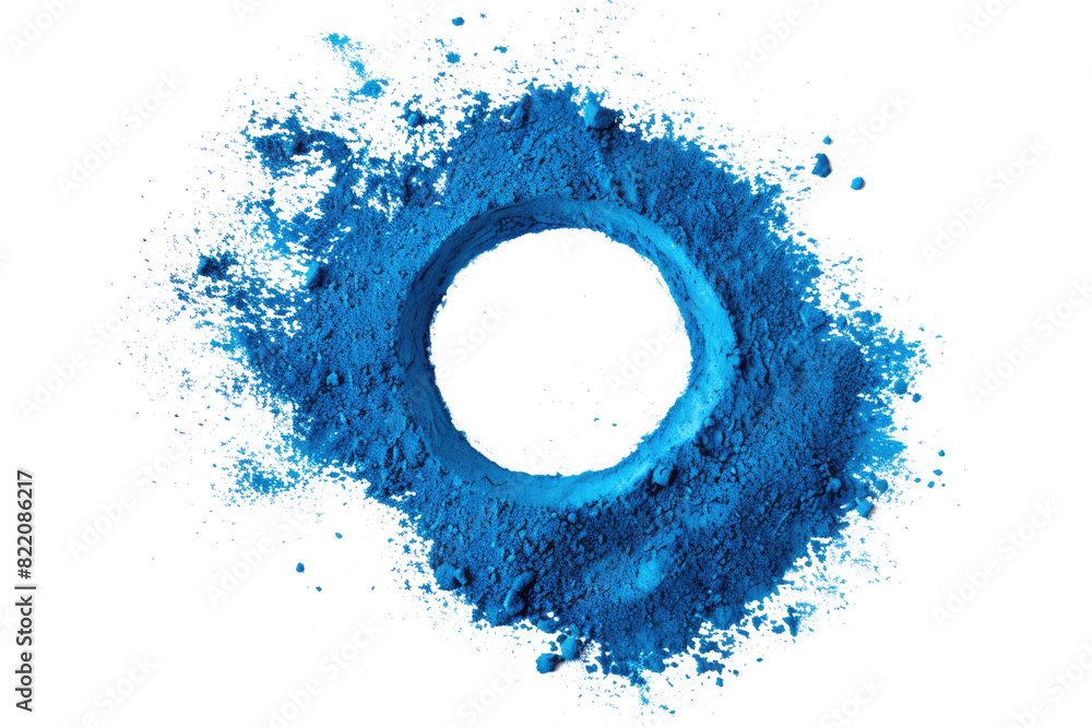 blue pulver circle with copy space isolated on white or transparent png blue pulver circle with copy space isolated on white or transparent png