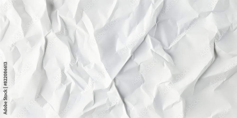 Fototapeta premium white crumpled paper texture background , wet paper texture, handmade paper 