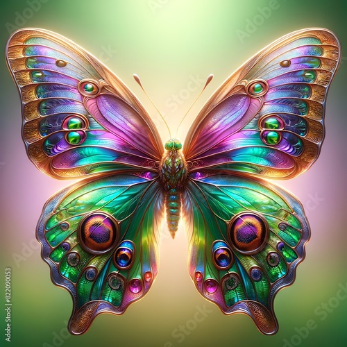 Image of an imagination butterfly with iridescent wings