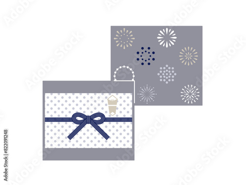 お中元のイラスト（３色カラー）