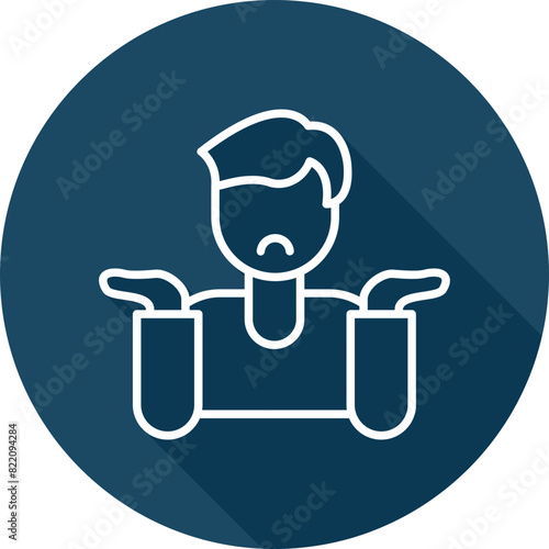 Tablou pe pânză Shrug Icon