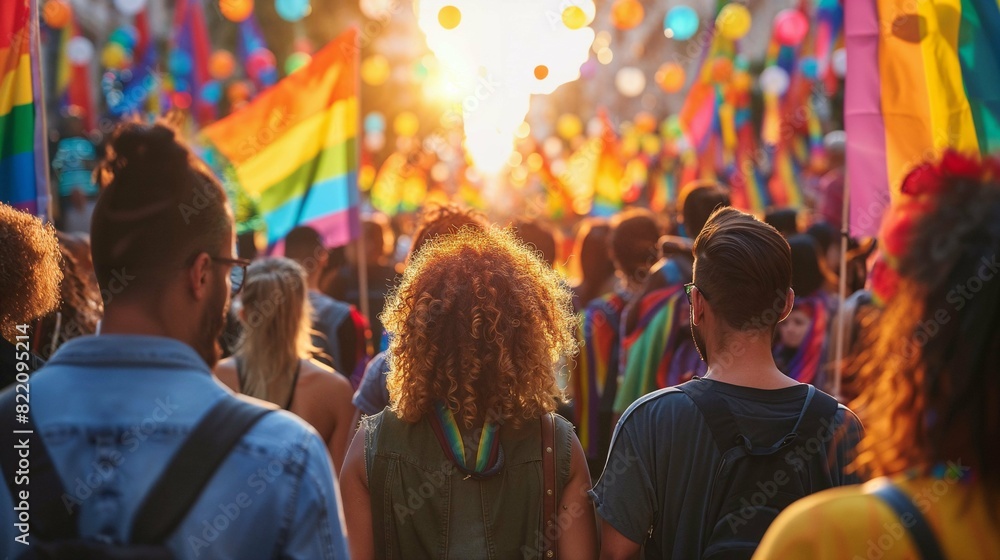Unity in Diversity: Vibrant Outdoor Pride Event