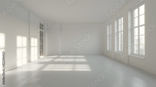 Empty room interior background. 3d rendering 