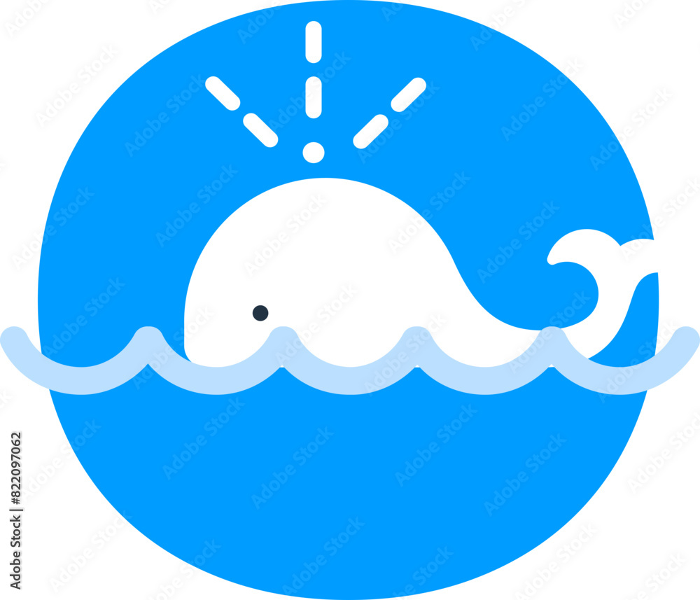 Obraz premium whale icon 