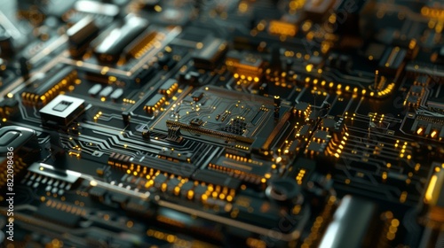 Abstract futuristic circuit board background for technology or science fiction designs
